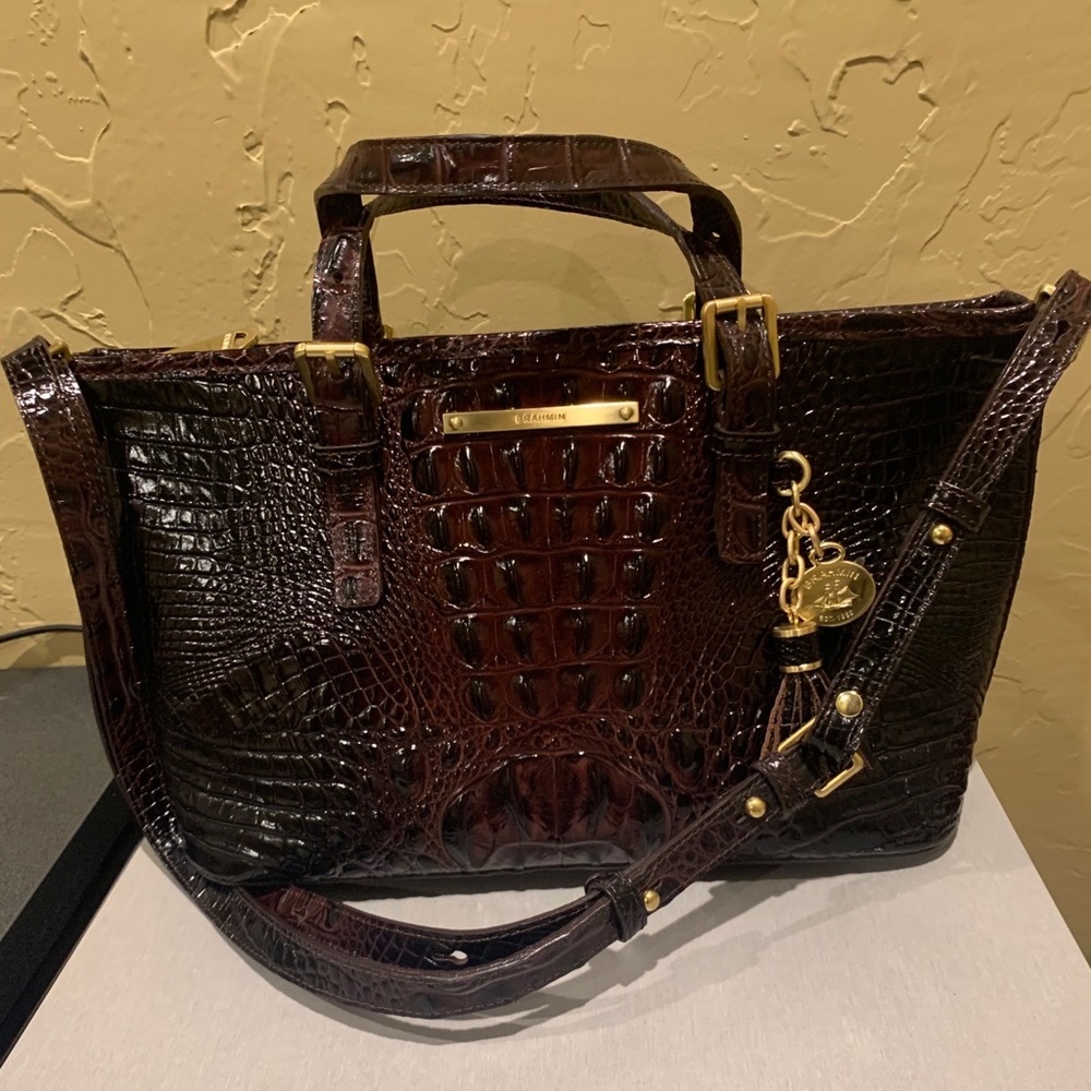 Brahmin Mini Asher in Fig Melbourne